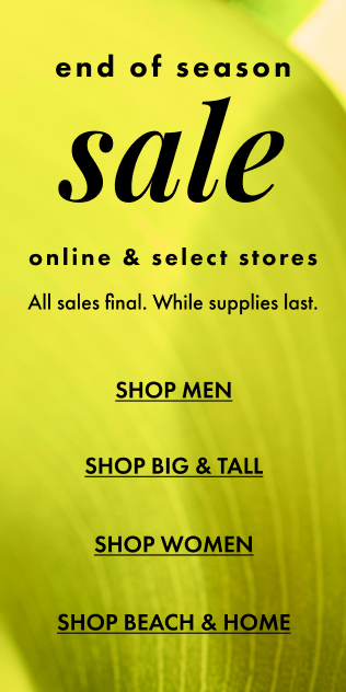 Shop Tommy Bahama's End of Season Sale
