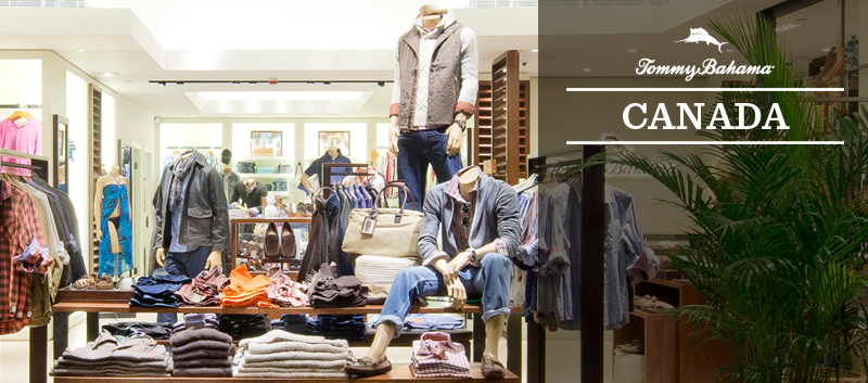 Tommy Bahama Canada Locations